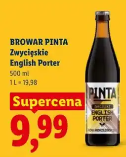 Lidl Browar Pinta Zwycięskie English Porter oferta