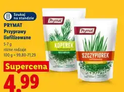 Lidl Prymat Przyprawy liofilizowane oferta