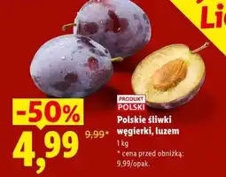 Lidl Polskie śliwki węgierki, luzem oferta