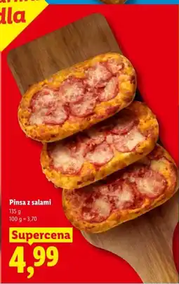 Lidl Pinsa z salami oferta