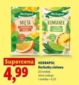 Lidl Herbapol Herbatka ziołowa oferta