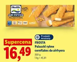 Lidl FROSTA Paluszki rybne cornflakes do airfryera oferta
