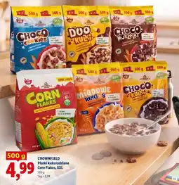Lidl CROWNFIELD Płatki kukurydziane Corn Flakes, XXL oferta