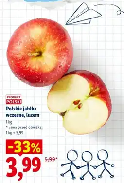 Lidl Polskie jabłka wcześnie, luzem oferta