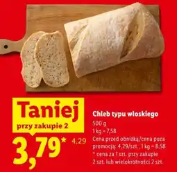 Lidl Chleb typu włoskiego oferta