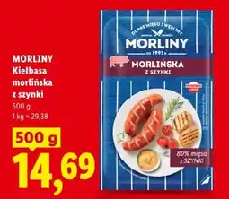 Lidl Kielbasa morlińska z szynki oferta