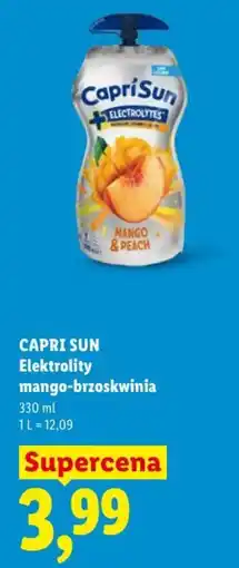 Lidl Capri Sun Elektrolity mango-brzoskwinia oferta