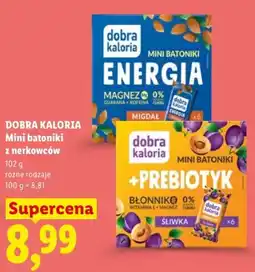 Lidl Dobra Kaloria Mini batoniki z nerkowców oferta