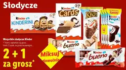 Lidl Słodycze Kinder oferta