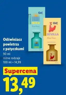 Lidl Odświeżacz powietrza z patyczkami oferta