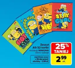 Carrefour Zeszyt MINIONKI oferta