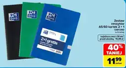 Carrefour Zestaw zeszytów A5/60 kartek OXFORD oferta