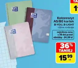 Carrefour Kołozeszyt B-YOU, B-LIGHT oferta