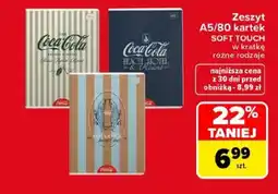 Carrefour Zeszyt A5/80 kartek Soft touch oferta