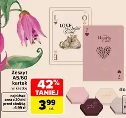 Carrefour Zeszyt A5/60 kartek w kratkę oferta