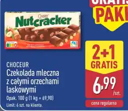 ALDI Choceur Czekolada mleczna z całymi orzechami laskowymi oferta