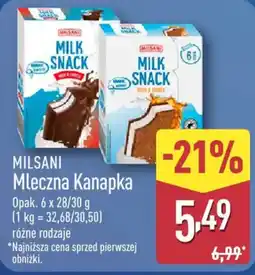 ALDI MILSANI Mleczna Kanapka oferta