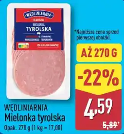 ALDI Wędliniarnia Mielonka tyrolska oferta
