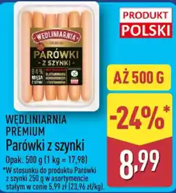 ALDI Wędliniarnia Prémium Parówki z szynki oferta