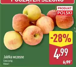 ALDI Jabłka wczesne oferta