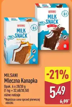 ALDI MILSANI Mleczna Kanapka oferta