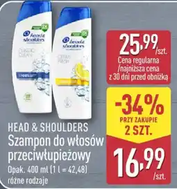 ALDI HEAD & SHOULDERS Szampon do włosów przeciwłupieżowy oferta