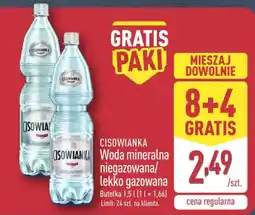 ALDI CISOWIANKA Woda mineralna niegazowana/lekko gazowana oferta