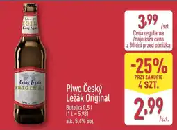 ALDI Piwo Český Ležák Original oferta