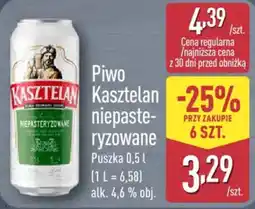 ALDI Piwo Kasztelan niepaste-ryzowane oferta