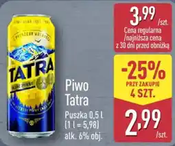 ALDI Piwo Tatra oferta