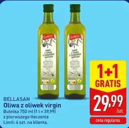 ALDI Oliwa z oliwek virgin Bellasan oferta