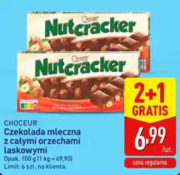 ALDI Choceur Czekolada mleczna z całymi orzechami laskowymi oferta