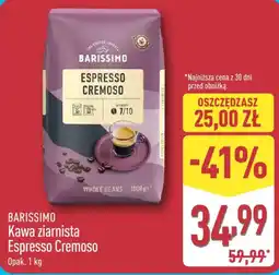 ALDI Barissimo Kawa ziarnista Espresso Cremoso oferta