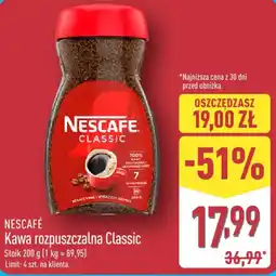 ALDI NESCAFÉ Kawa rozpuszczalna Classic oferta