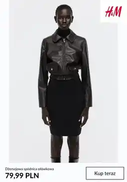 H&M Dżersejowa spódnica ołówkowa H & M oferta
