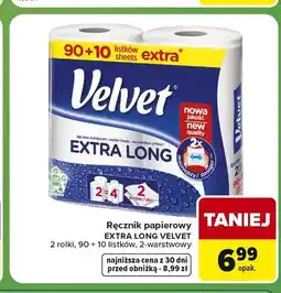 Carrefour Express Ręcznik papierowy Velvet Extra Long 2-pak oferta