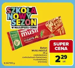 Carrefour Express Baton musli Nestlé czekoladowo-bananowy oferta