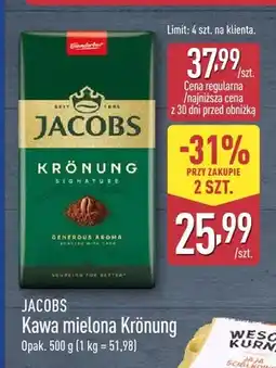 ALDI Kawa mielona Jacobs Krönung oferta