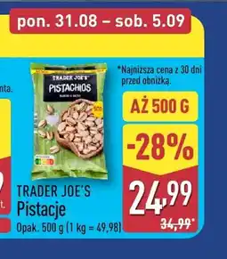 ALDI Pistacje Trader Joe's oferta