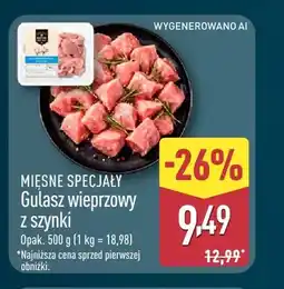 ALDI Gulasz wieprzowy z szynki Mięsne Specjały oferta