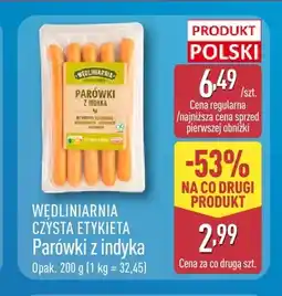 ALDI Parówki z indyka Wędliniarnia Czysta Etykieta oferta