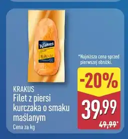 ALDI Filet z piersi kurczaka o smaku maślanym Krakus oferta