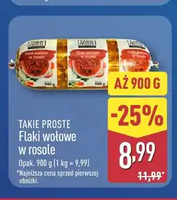 ALDI Flaki wołowe w rosole Takie Proste oferta