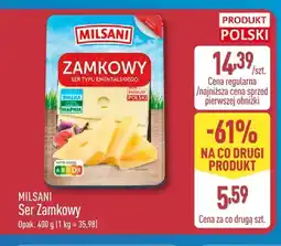 ALDI Ser Zamkowy w plastrach Milsani oferta