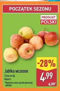 ALDI Jabłka wczesne polskie oferta