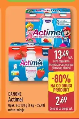 ALDI Napój jogurtowy Actimel Kids truskawka-banan Danone 6-pak oferta