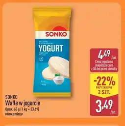 ALDI Wafle w jogurcie Sonko oferta