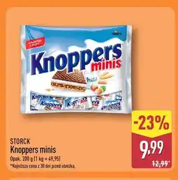 ALDI Wafle Storck Knoppers minis oferta