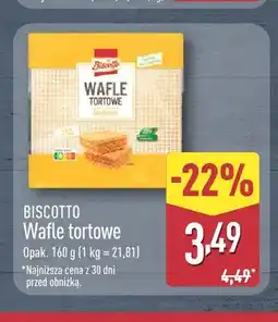 ALDI Wafle tortowe Biscotto oferta