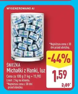 ALDI Cukierki Michałki z Hanki Śnieżka luz oferta